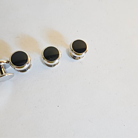 Nordstrom Black onyx  tuxedo studs - Picture 2 of 2